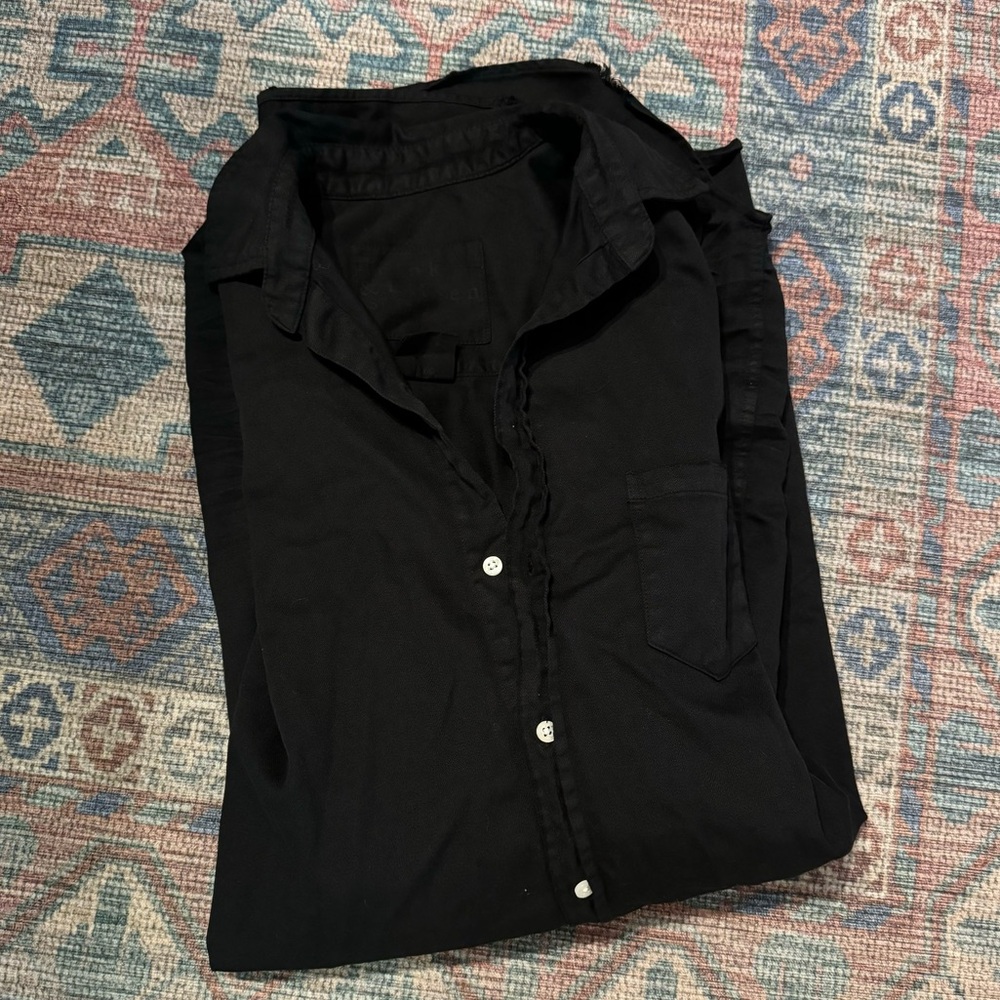 Frank & Eileen Mary Shirtdress in Black - Picture 5 of 8